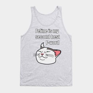 F-word Smug Cat Meme Tank Top